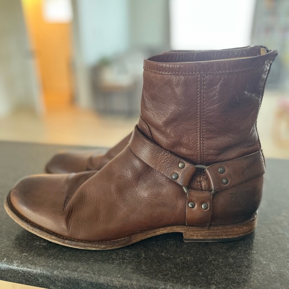 Men’s Frye leather harness boot size 11.5 - Picture 4 of 6